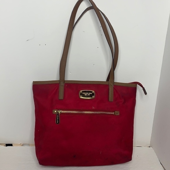MICHAEL Michael Kors Handbags - Michael kors nylon and leather small tote